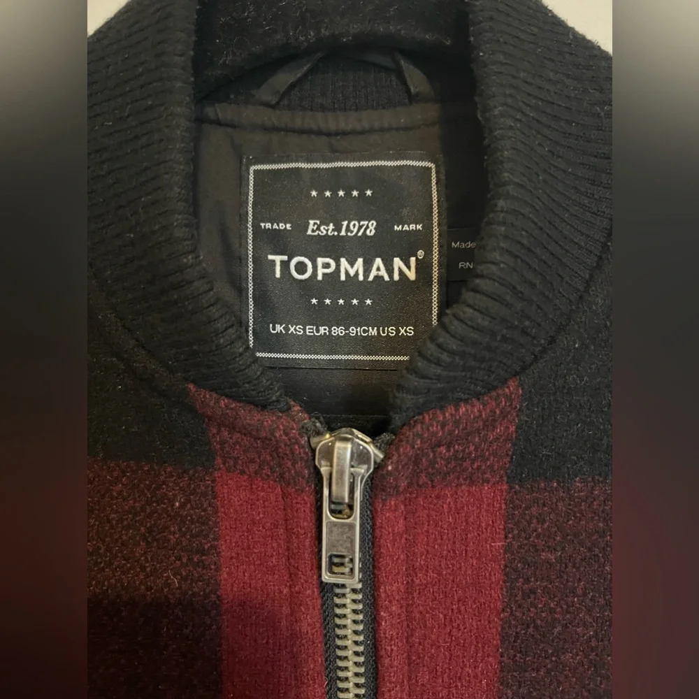 Topman Wool Bomber Jacket - Picture 2 of 4
